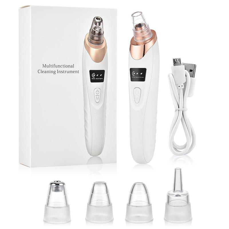 Electric Nose Blackhead Cleaning Vacuum Suction Exfoliating T Zone Acne Removal Face Deep Pore Cleaner Multifunctional Cleaning Instrument, Christmas Gift