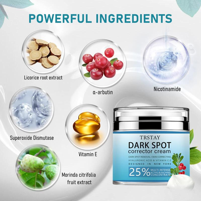 Dark Spot Corrector Cream, Hyaluronic Acid and Vitamin C Moisturizing Skin Care Cream, Hydrating Nourishing Skin Care Product for Women & Men