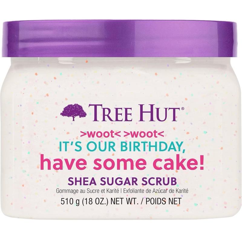 Tree Hut Exfoliating Shea Sugar Scrub Birthday Cake - Moisturizing Body Scrub Body Care