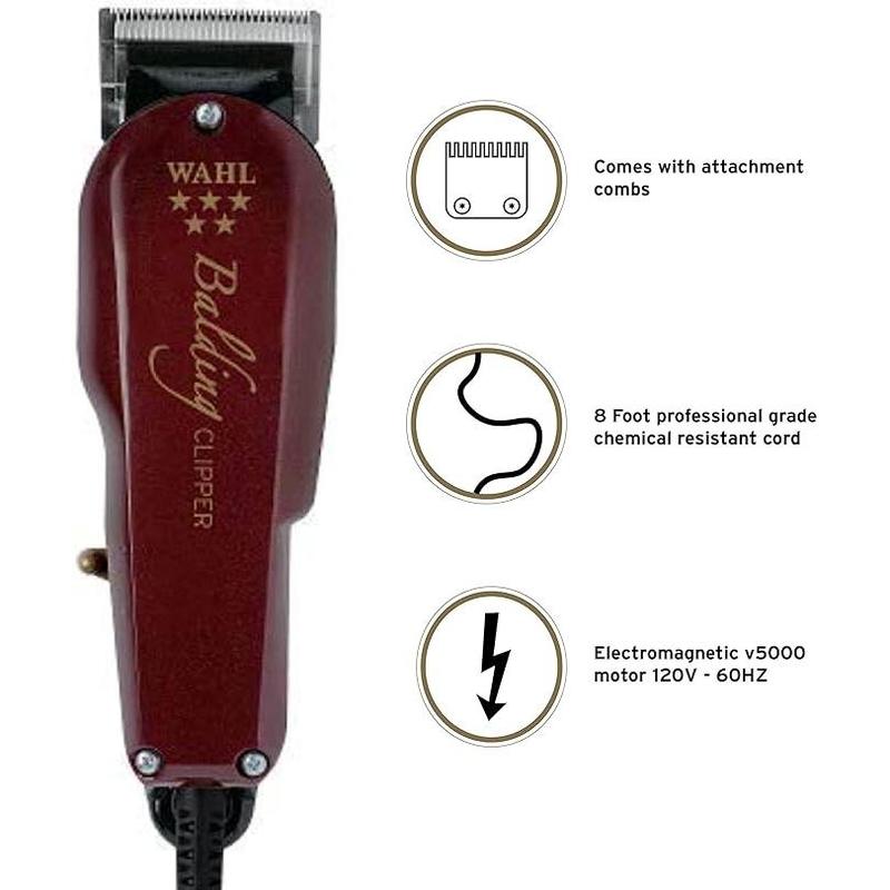 Wahl Professional 5-Star Balding Clipper  Accessories Included