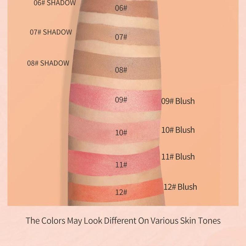 Highlighter & Bronzer & Blush Stick, 3 Counts set Long Lasting Waterproof Concealer Stick, Bronzer Stick, Multi-color Natural Shade Stick for Makeup, Birthday Gift, Fall Gift, Shop Tiktok Shop, Christmas Gift