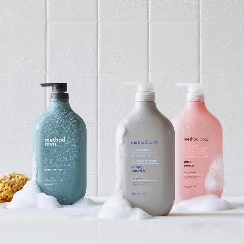 Method Body Wash, Simply Nourish, Paraben and Phthalate Free, Biodegradable Formula Body Care Gel