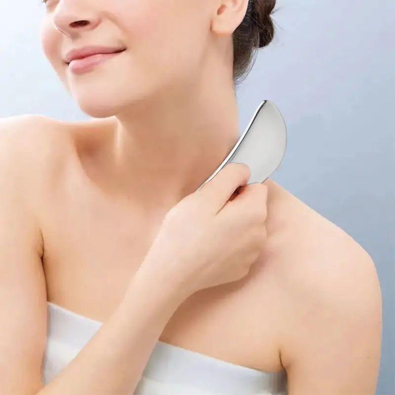 Stainless Steel Gua Sha Tool, Manual Muscle Relaxation Tool, Muscle Relaxation Tool for Home & Spa, Body Care Tool for Women & Men