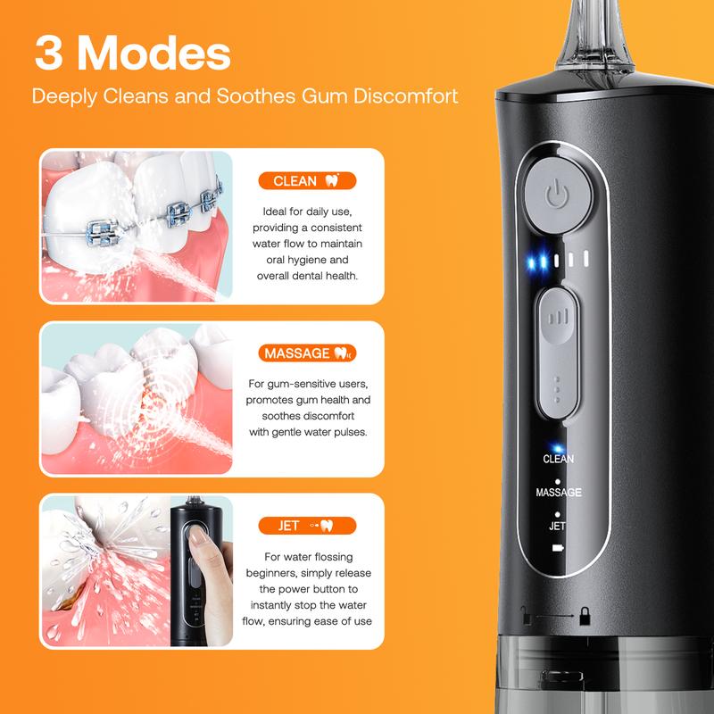 Bitvae C5 Water Flossers for Teeth - Cordless Portable Oral Irrigator, Powerful and Rechargeable Water Flosser for Teeth, Brace Care, IPX7 Waterproof Water Picks for Cleaning  C1 C6