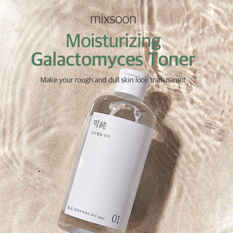 [mixsoon] Galactomyces Toner 300ml, Dead Skin Cell Care Toner, Skin Tone & Texture Improvement Toner, Two-way Toner, Only Core Ingredient Toner, Korean Skincare, Alcohol and Fragrance Free Skincare, Viral Toner Bright Moisture