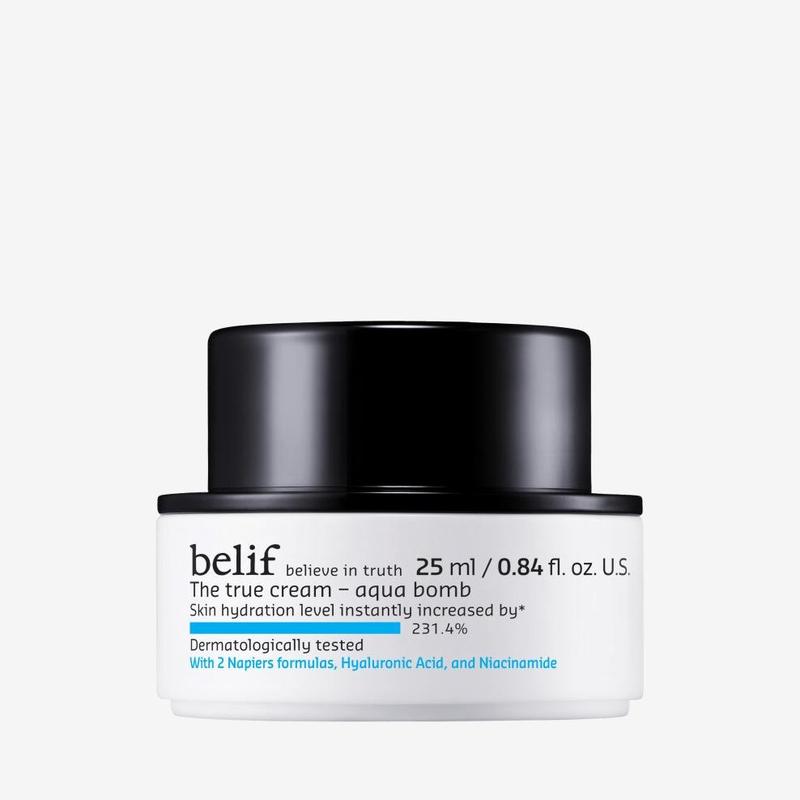 belif The True Cream Aqua Bomb Moisturizer Skincare Cleansing Lightweight Gentle Comfort Flower Calendula