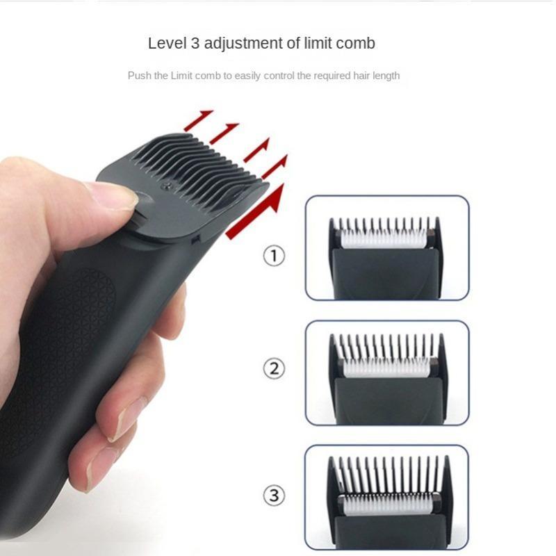 Christmas Portable Electric Body Hair Trimmer for Men, 1 Set Multifunctional Rechargeable Diffuser Hair Clipper Kit, Waterproof Body Hair Trimmer with Low Noise