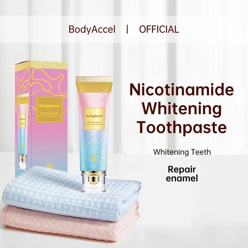 BodyAccel Niacinamide Toothpaste, Mint Probiotic Whitening Toothpaste