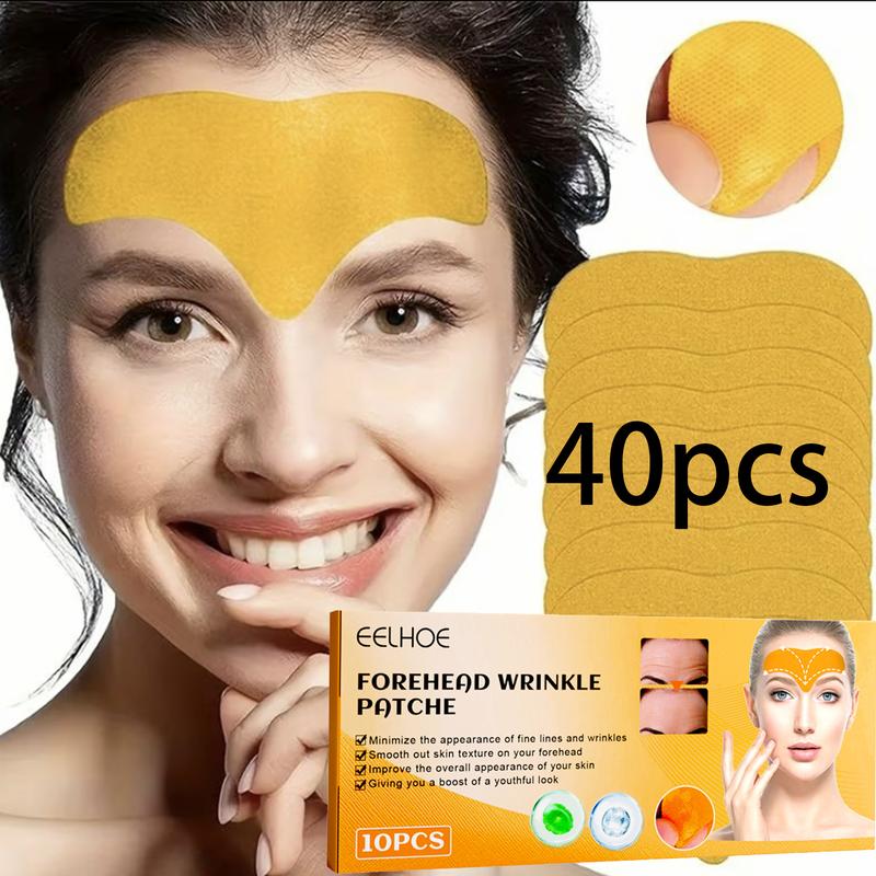 40pcs set Forehead Wrinkle Patch, Look Reduced, Hydrates Skin, Improve Skin Elasticity, Repair Damaged Stratum Corneum Barrier, Improves Collagen Production