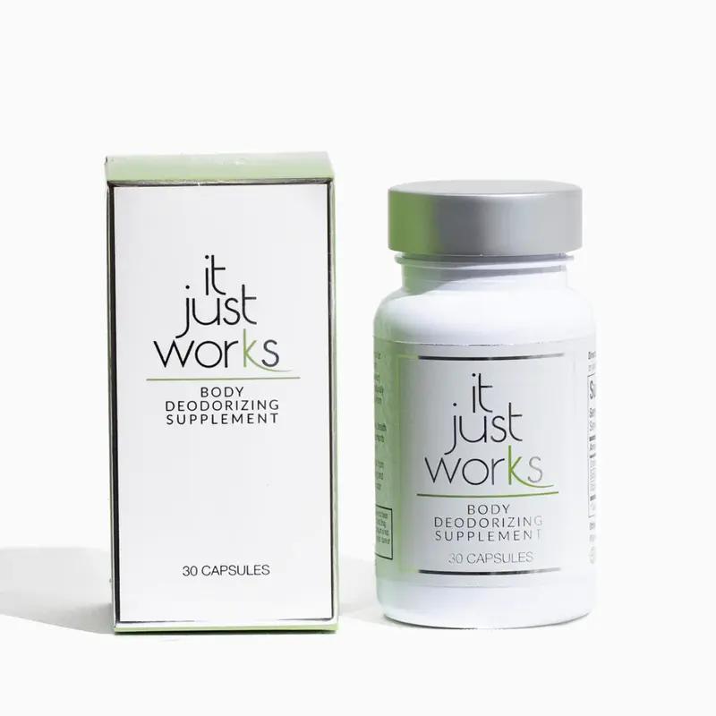 It Just Works Natural Deodorant Supplement for Complete Body Freshness & Wellness - Vitamin-Rich Ingredients - Dietary, Edible