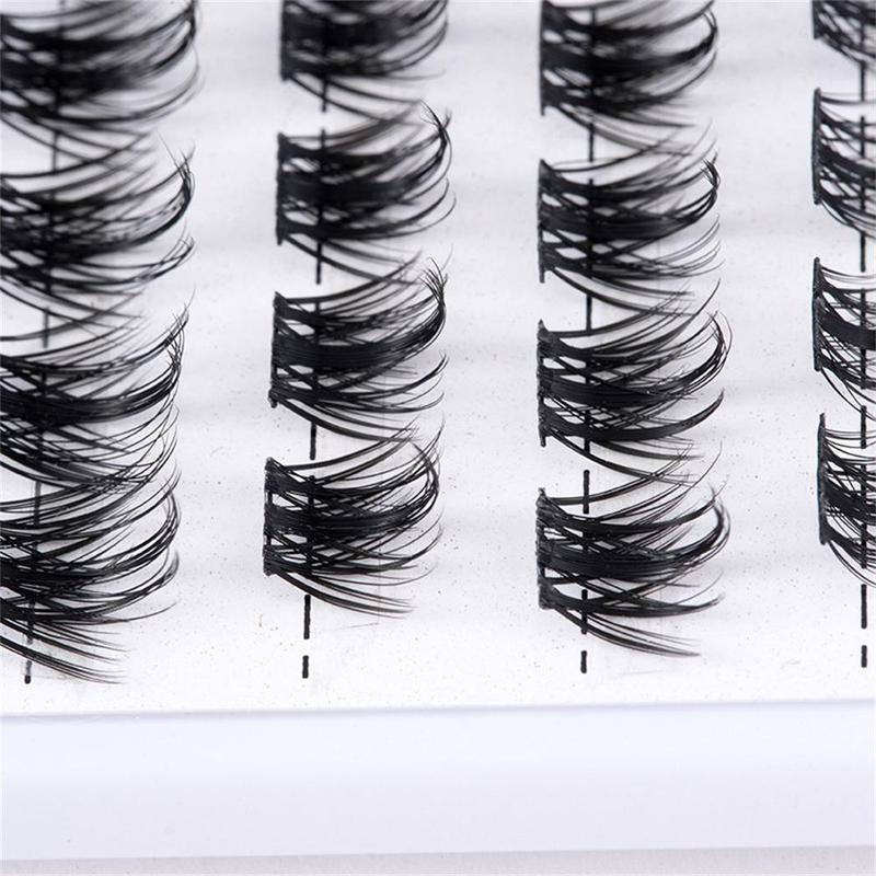 Natural Look Cluster False Eyelashes (96pcs box), Individual Lashes Extensions, Eye Makeup Supplies for Women & Girls, Christmas Gift