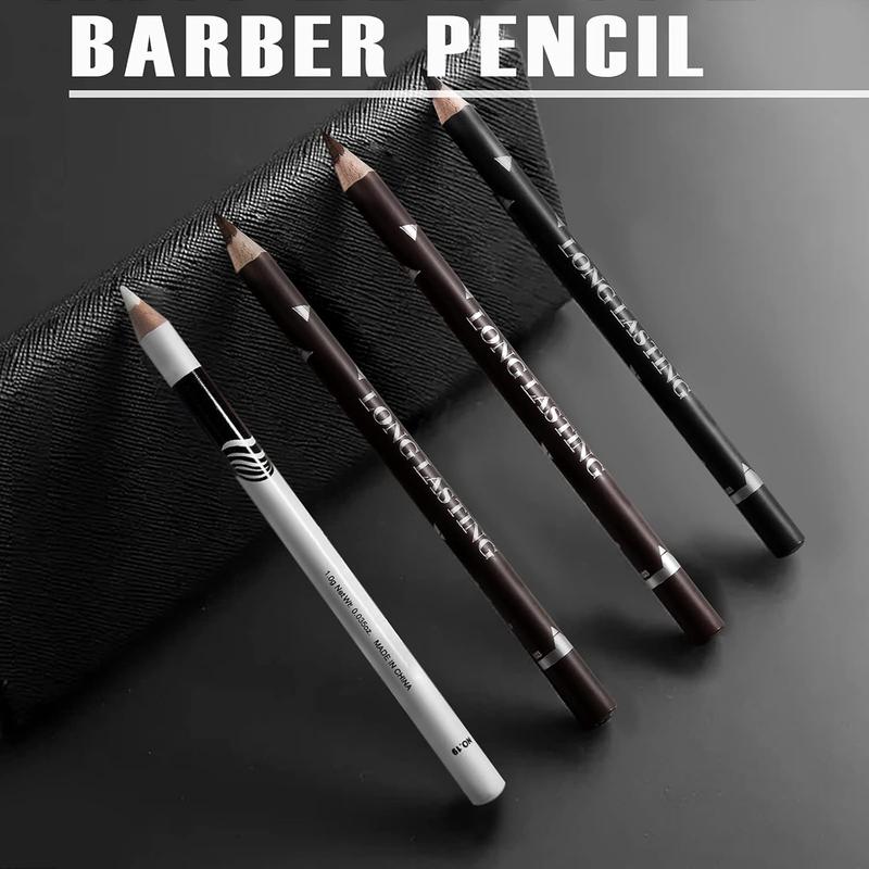 12PCS Barber Pencil Hairline Pencils Beard Guide Beard Outliner Pencils with Sharpener,Hairline Outliner Pencil and Beard Shaping Pencils for Men&Women(Black,White,Dark Brown,Light Brown) Makeup Daily Makeup Daily