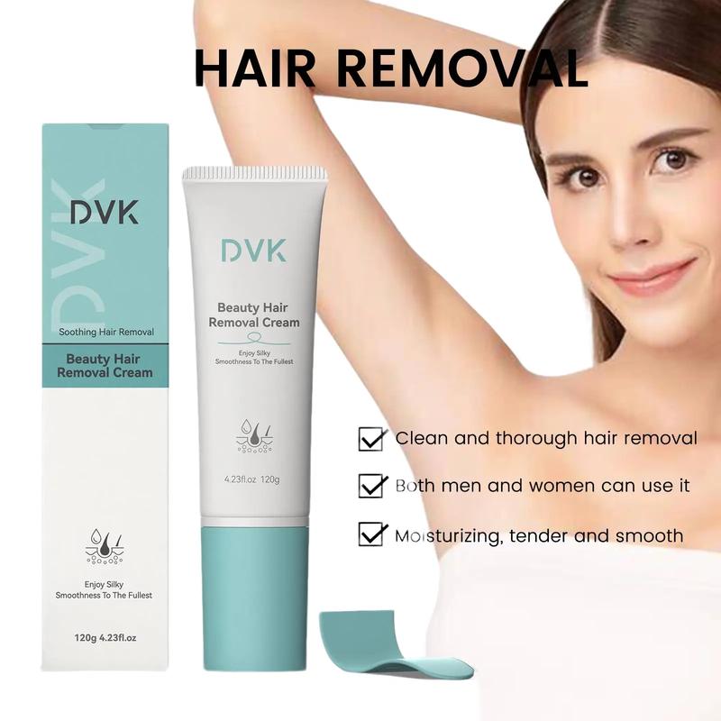 DVK Hair Removal Cream,  4.23Oz 120g For Women and Men, Painless Bikini, Legs, Arms, Underarms, Armpit, Painless Body Depilatory Foam