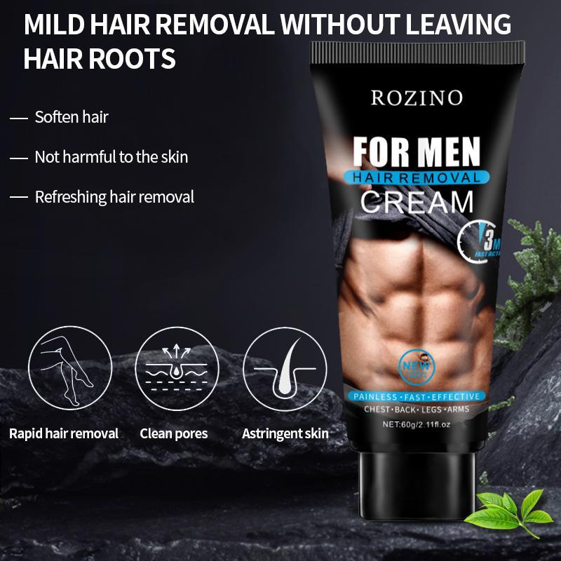 Gentle & Non-irritating Men's Hair Removal Cream, Facial & Body Hair Removal Cream, Hair Remover, Hair Removal Supplies