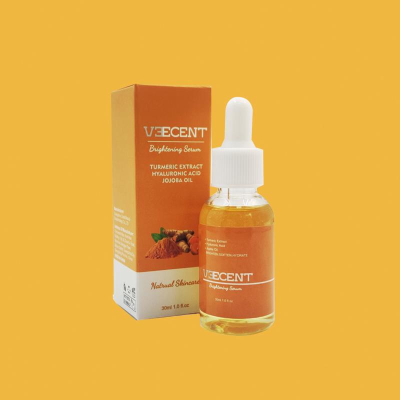 2 pics   pack Veecent Brightening Turmeric Hyaluronic Acid Serum-Brighten + Hydrates Hydrating Moisture