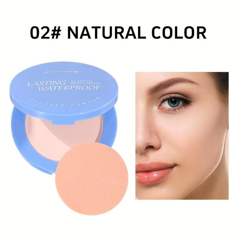 Long Lasting Oil Control Powder, Waterproof Matte Powder, Smooths Skin & Completes Makeup, Suitable for Women & Girls Daily Use