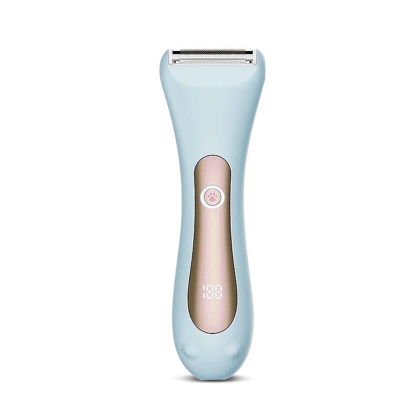 AKUNBEM Bikini Trimmer for Women, Electric Shaver and Razor Rechargeable 2-in-1 Body and Facial Epilator,Dual Heads for Painless Trimming of Pubic Hair,Face, Underarms and Legs,IPX7 Waterproof.Portable Rechargeable women's  electric