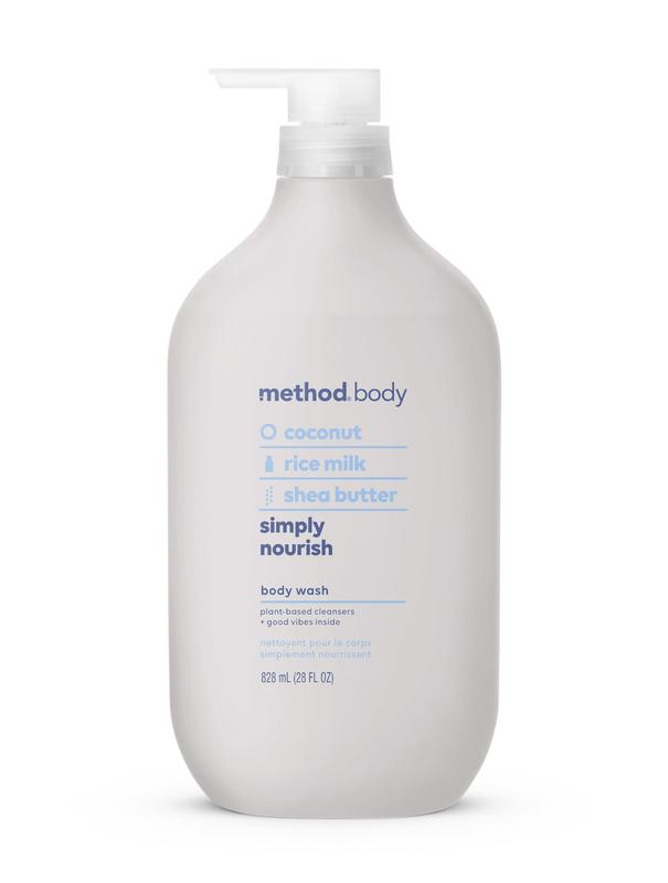 Method Body Wash, Simply Nourish, Paraben and Phthalate Free, Biodegradable Formula Body Care Gel