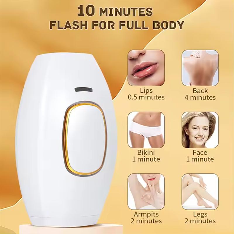 IPL Hair Removal Device  , Painless Remover Reduction in Hair Regrowth at Home, Use for Face Legs Arms Armpits Bikini Line and Whole Body Use