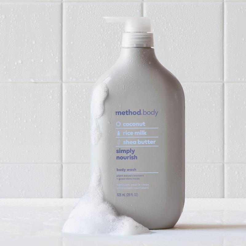 Method Body Wash, Simply Nourish, Paraben and Phthalate Free, Biodegradable Formula Body Care Gel