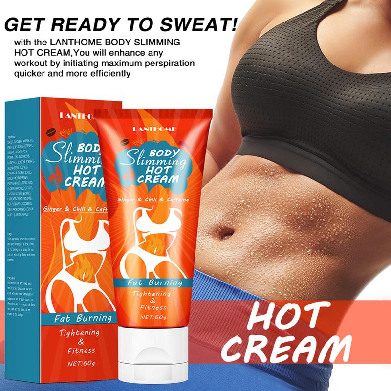 Thermal Firming Body Cream - Body Cream for Tummies - Sweating Cream for Better Workouts - Long-Lasting Moisturizing Pre- and Post-Workout Massage Lotion