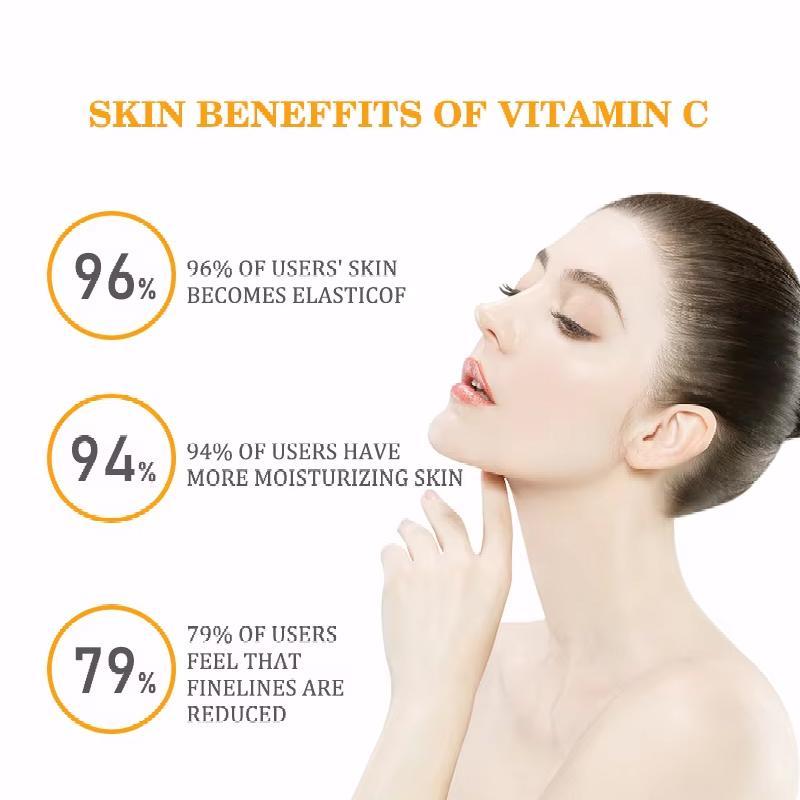 Vitamin C Facial Brightening Serum, Moisturizing Facial Essence, Hydrating Nourishing Skin Care Serum, Face Serum for Women and Men All Skin Types