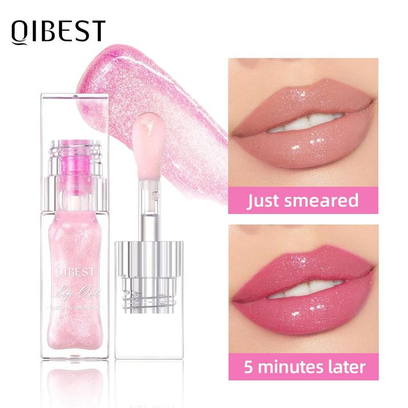 Temperature Color Changing Lip Oil, 1 Count Moisturizing Lip Gloss, Long Lasting Tinted Lip Gloss, Glossy Lip Glaze Stick, Plumping Lip Oil Lip Stick for All Occasions Makeup