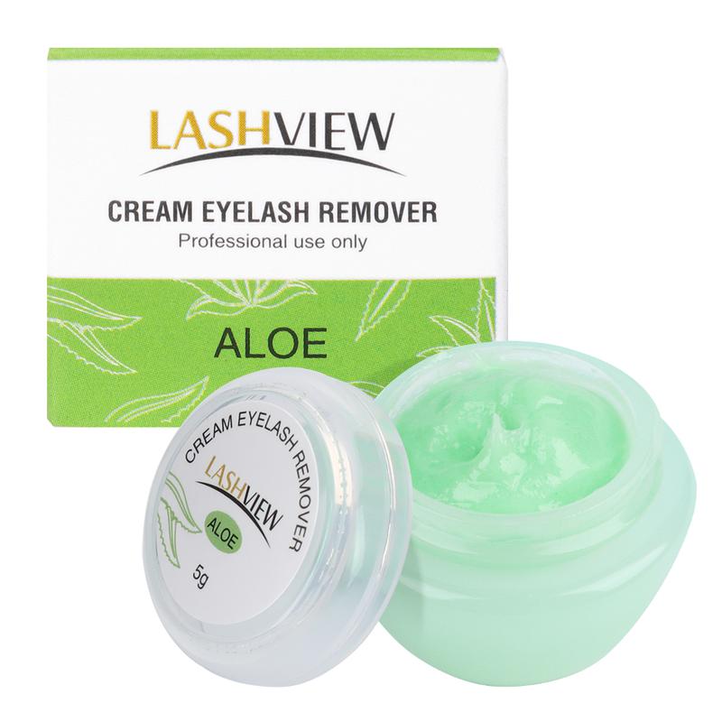 LASHVIEW Eyelash Extension Remover Low Irritation Cream for Sensitive Skin Professional Eyelash Extensions Dissolves for Salon,5g Gentle