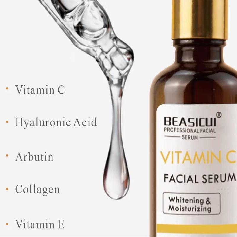 Vitamin C Facial Brightening Serum, Moisturizing Facial Essence, Hydrating Nourishing Skin Care Serum, Face Serum for Women and Men All Skin Types