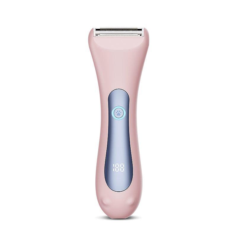 AKUNBEM Bikini Trimmer for Women, Electric Shaver and Razor Rechargeable 2-in-1 Body and Facial Epilator,Dual Heads for Painless Trimming of Pubic Hair,Face, Underarms and Legs,IPX7 Waterproof.Portable Rechargeable women's  electric