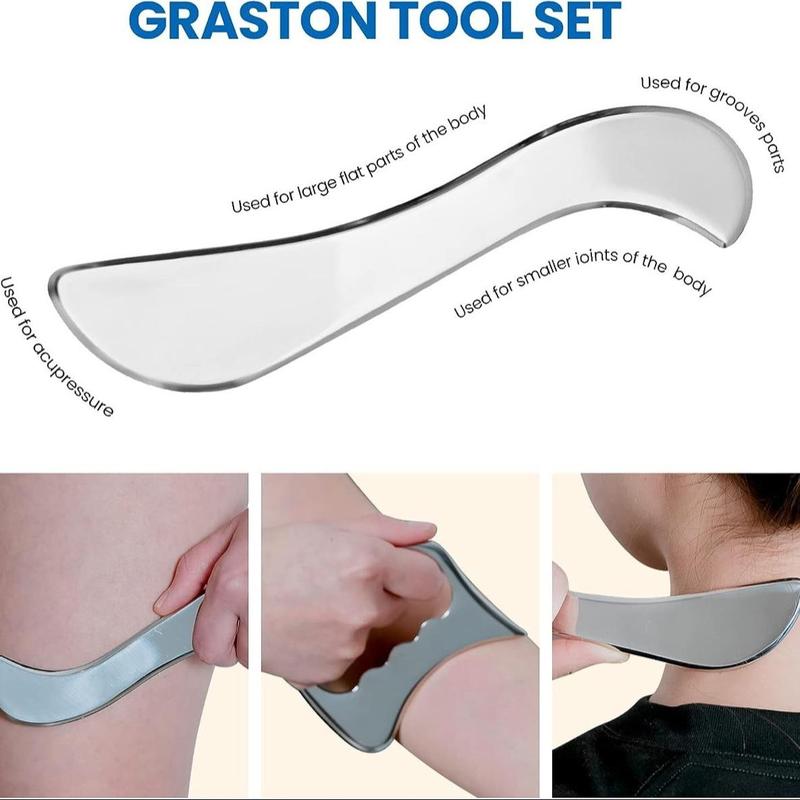 Stainless Steel Gua Sha Tool, Manual Muscle Relaxation Tool, Muscle Relaxation Tool for Home & Spa, Body Care Tool for Women & Men