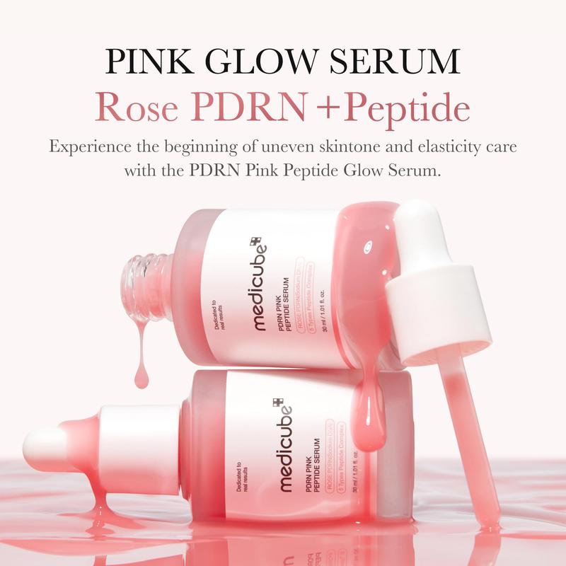 [Medicube Official] 310M K-beauty PDRN Spot Care SET ㅣ K-beauty Viral Glass Glow Device + Rose PDRN Pink Peptide Serum (Vegan)