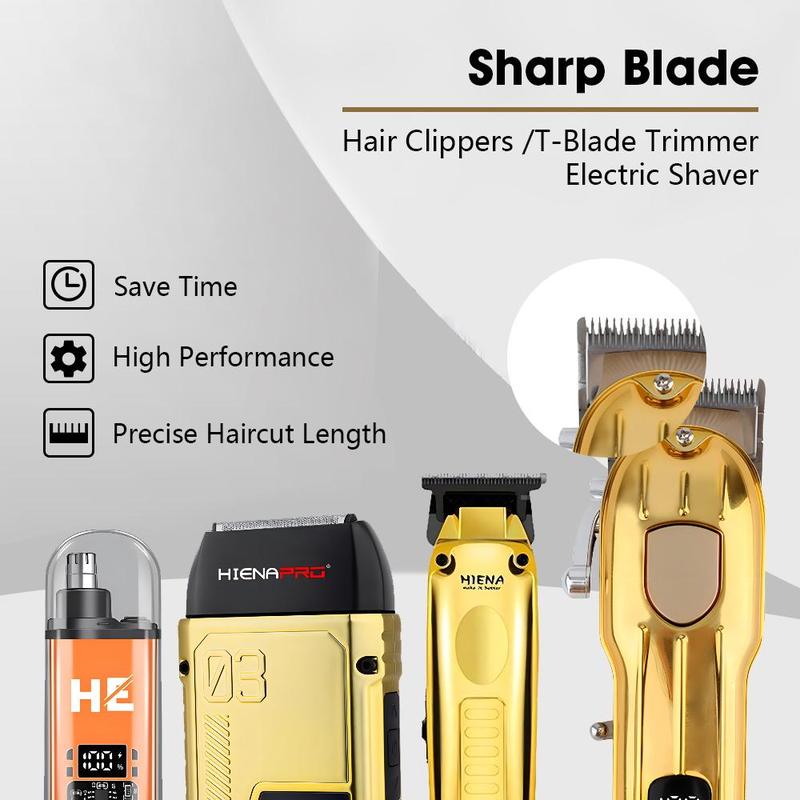 Professional Hair Clipper Set, 1 Box Waterproof Hair Trimmer & Accessories, Electric Shaver Razor, Cordless Hair Clipper