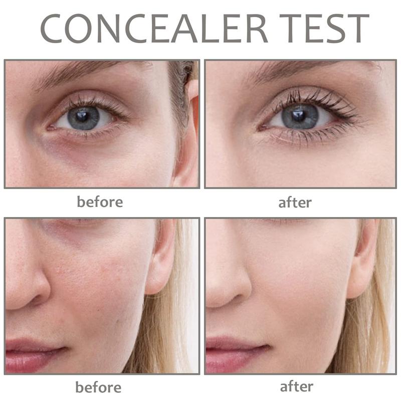 Concealer Contour Palette, 6 In 1 Color Correcting Concealer Contour Makeup Palette, Contouring Foundation Highlighting Makeup Kit for Dark Circles, Blemish With 2 Packs Brush (2#)