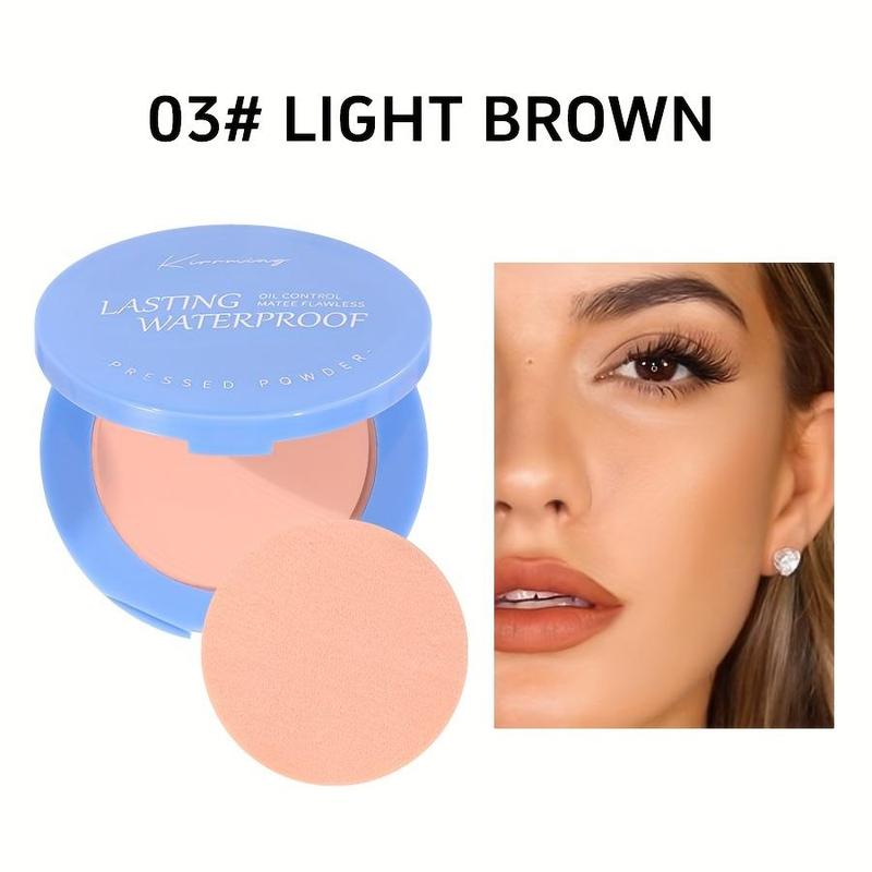 Long Lasting Oil Control Powder, Waterproof Matte Powder, Smooths Skin & Completes Makeup, Suitable for Women & Girls Daily Use