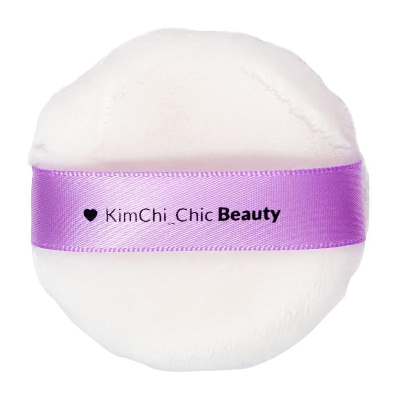 Kimchi Chic Beauty Puff Puff Pass Set and Bake Powder, Puff, Soft Natural Face Makeup for Uneven Skin Tone, Translucent Lightweight Synthetic Airbrush