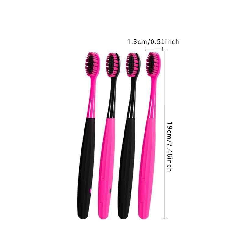 Portable Toothbrush Set, 4 Counts box Soft Bristles Toothbrush, Oral Care Toothbrush for Adults, Travel Toothbrush, Daily Oral Care Products