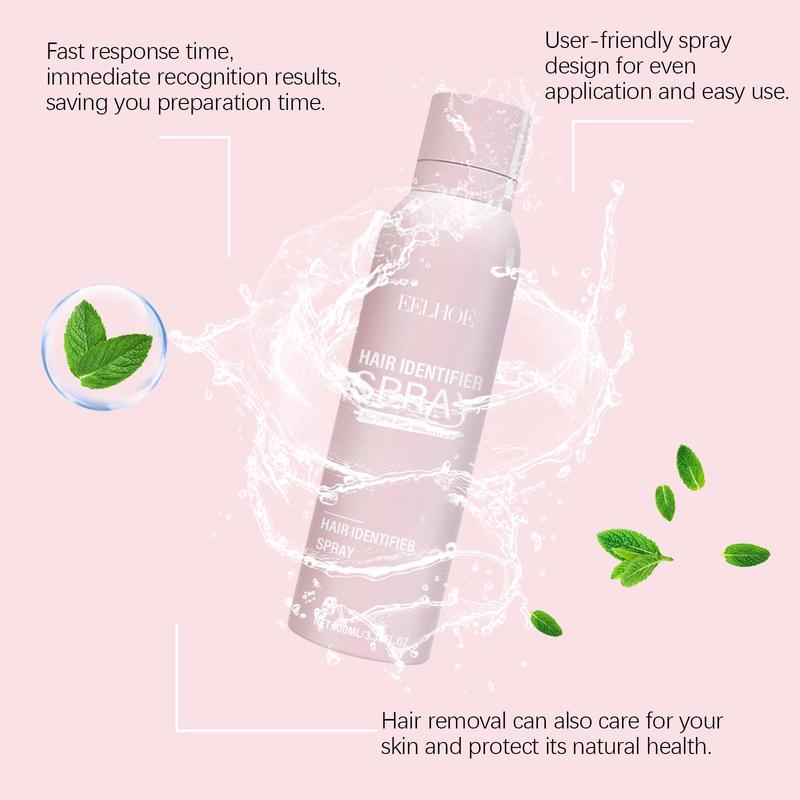 Hair Identifier Spray & Eyebrow Trimmer Set, 2 Counts Hair Softening Spray & 8 Counts Eyebrow Shaping Tool, Facial Hair Removal Tool for Women