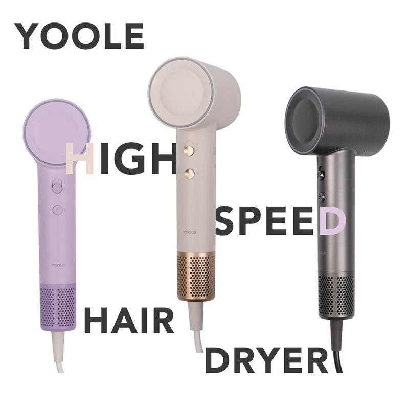 Yoole Plasma High-Speed Hair Dryer 110K RPM Advanced Plasma Technology  Thermo-Control & Ergonomic Design Ultra-Fast Drying for All Hair Types 