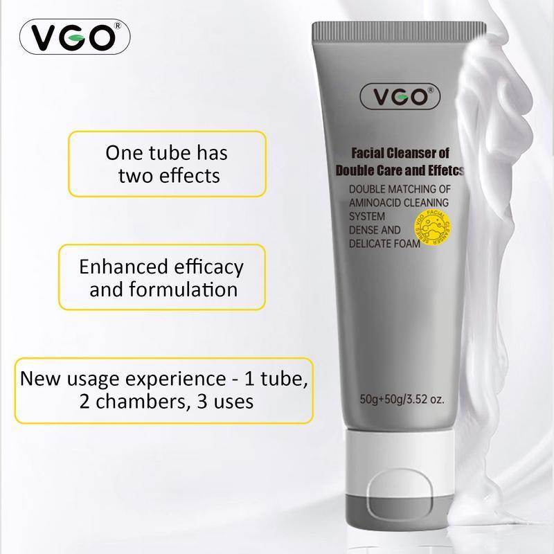 VGO Skincare Kit Gentle Acne Treatment,Correcting Nourishing, Glossier hydrating,Moisturizer, remedy serum,wrinkles, porecorrection,porereducing snail  mucin skin care facial care vgo-vitamin c