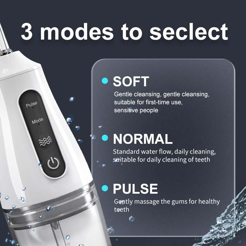 Portable Electric Oral Irrigator, 1 Box Rechargeable Water Flosser & Accessories, Waterproof Electric Oral Irrigator for Teeth Cleaning