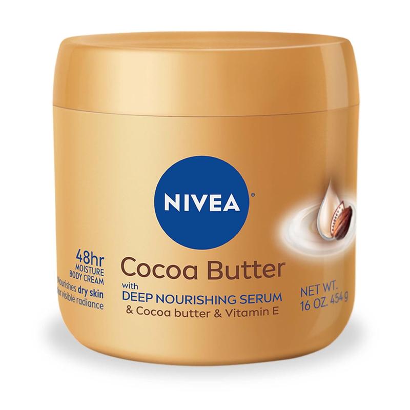 NIVEA Cocoa Butter Body Cream with Deep Nourishing Serum, 15.5 Ounce Body Care Lotions Moisturizing Hand Cream moisturizing bodybutter Radiance