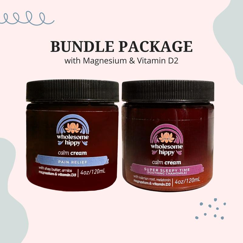 Sleepy Time and Pain Calm Cream Bundle - 2pack