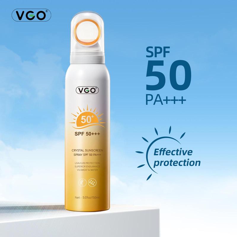 VGO Moisturizing Sun Cream SPF 50 PA+++ 48g Facial Skincare Sunscreen Makeup-B Case Lactic