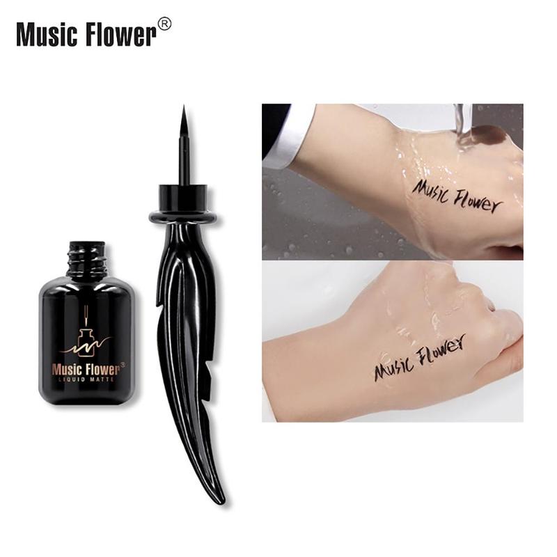 Easy Coloring Long Lasting Makeup Liquid Eyeliner for Music Festival Makeup, Sweat Proof Waterproof Eyeliner, Quick Drying Lightweight Eyeliner Cosmetic Gift