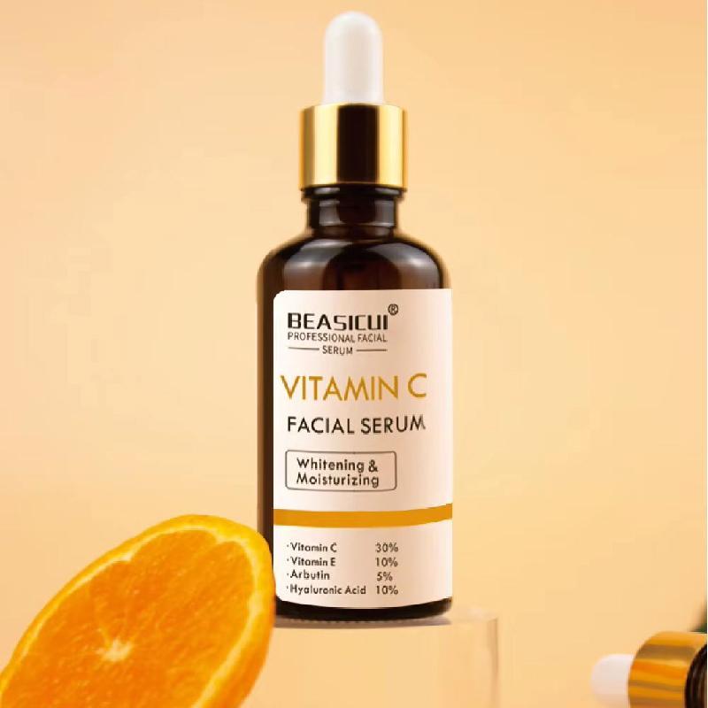 Vitamin C Facial Brightening Serum, Moisturizing Facial Essence, Hydrating Nourishing Skin Care Serum, Face Serum for Women and Men All Skin Types