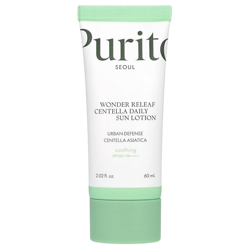 Purito Wonder Releaf Centella Daily Sun Lotion, SPF 50+ PA++++, 2.02 fl oz (60 ml)