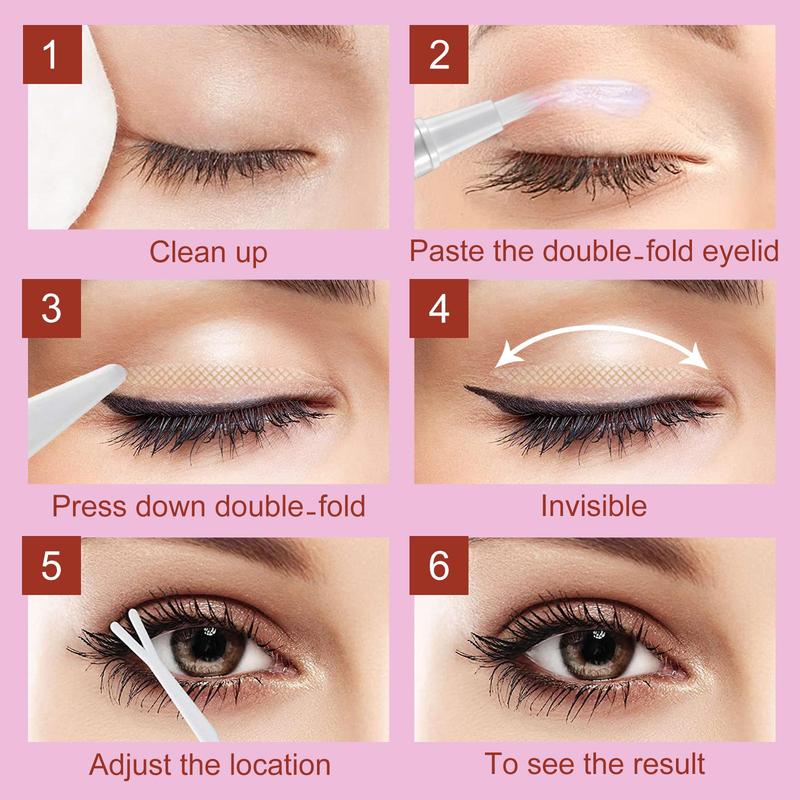 Double Eyelid Styling Sticker With Tools, 480pcs set Waterproof & Sweat Proof Eyelid Sticker, Eye Makeup Tool For Women, Makeup Set