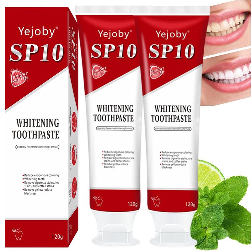 (3 Counts only 12$) SP-10 whitening Toothpaste, Super sp10 brightening Oral probiotic, sp 10 Bright White Toothpaste for Stain Removing, Fresh Breath & Teeth Health Whitening Solution Effect is better than SP-7 and SP-8,SP-6 SP-4 sp-6 sp8 sp6 sp4 SP-10