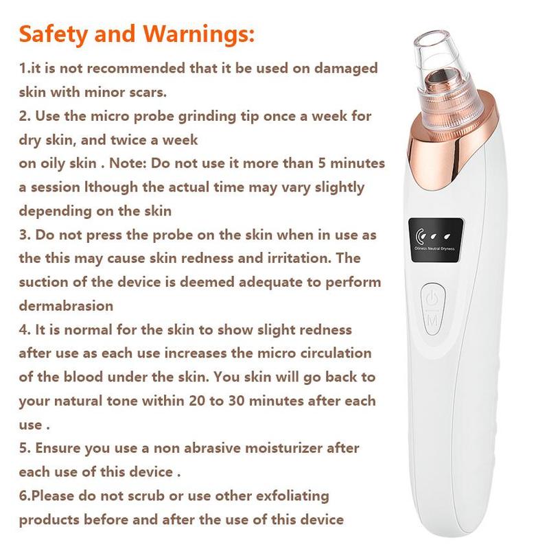 Electric Nose Blackhead Cleaning Vacuum Suction Exfoliating T Zone Acne Removal Face Deep Pore Cleaner Multifunctional Cleaning Instrument, Christmas Gift